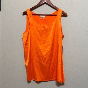 Peter Nygard Vibrant Orange Tank Top